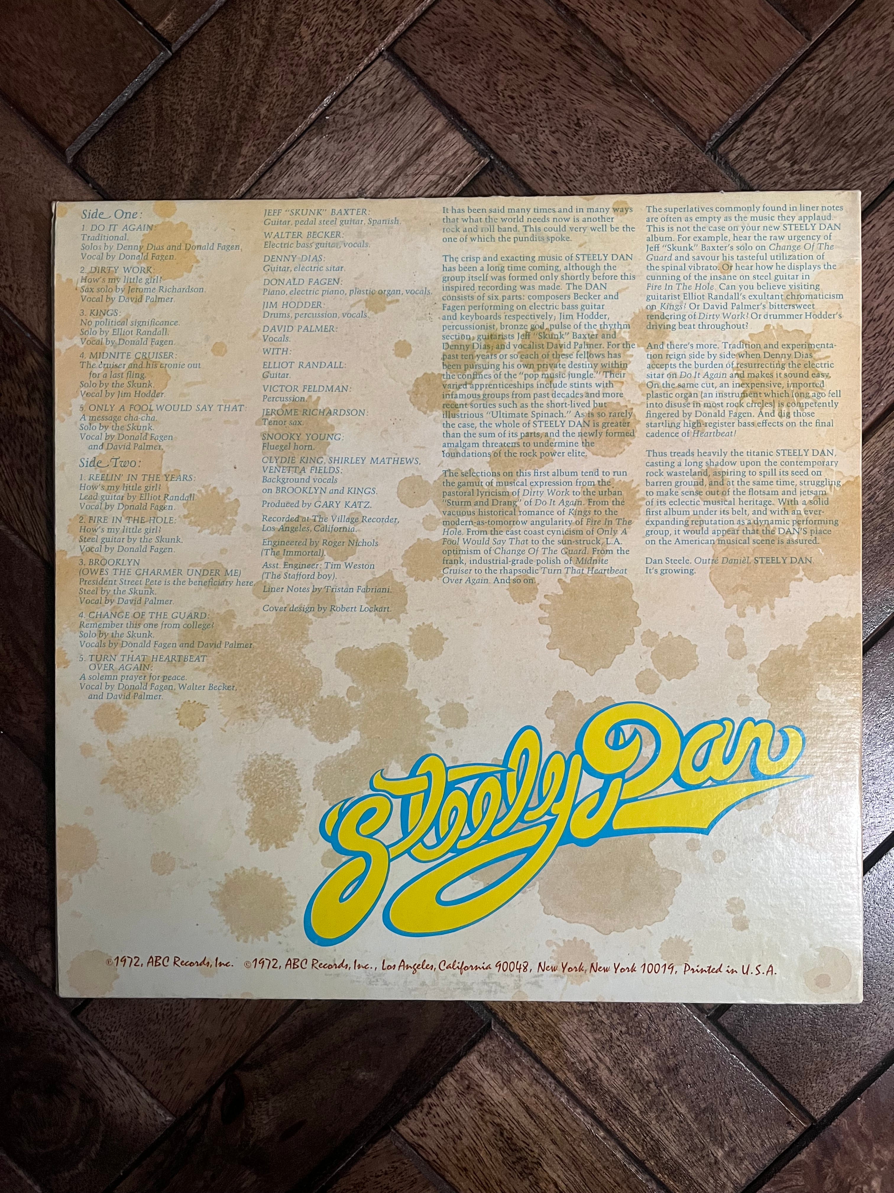 Steely Dan-Can't Buy a Thrill Original Pressing