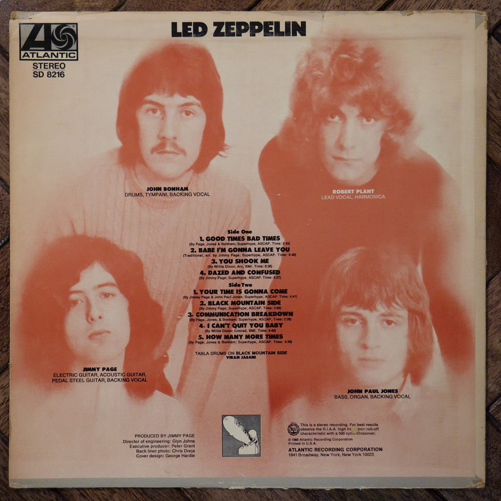 Led Zeppelin Self-Titled Vinyl LP