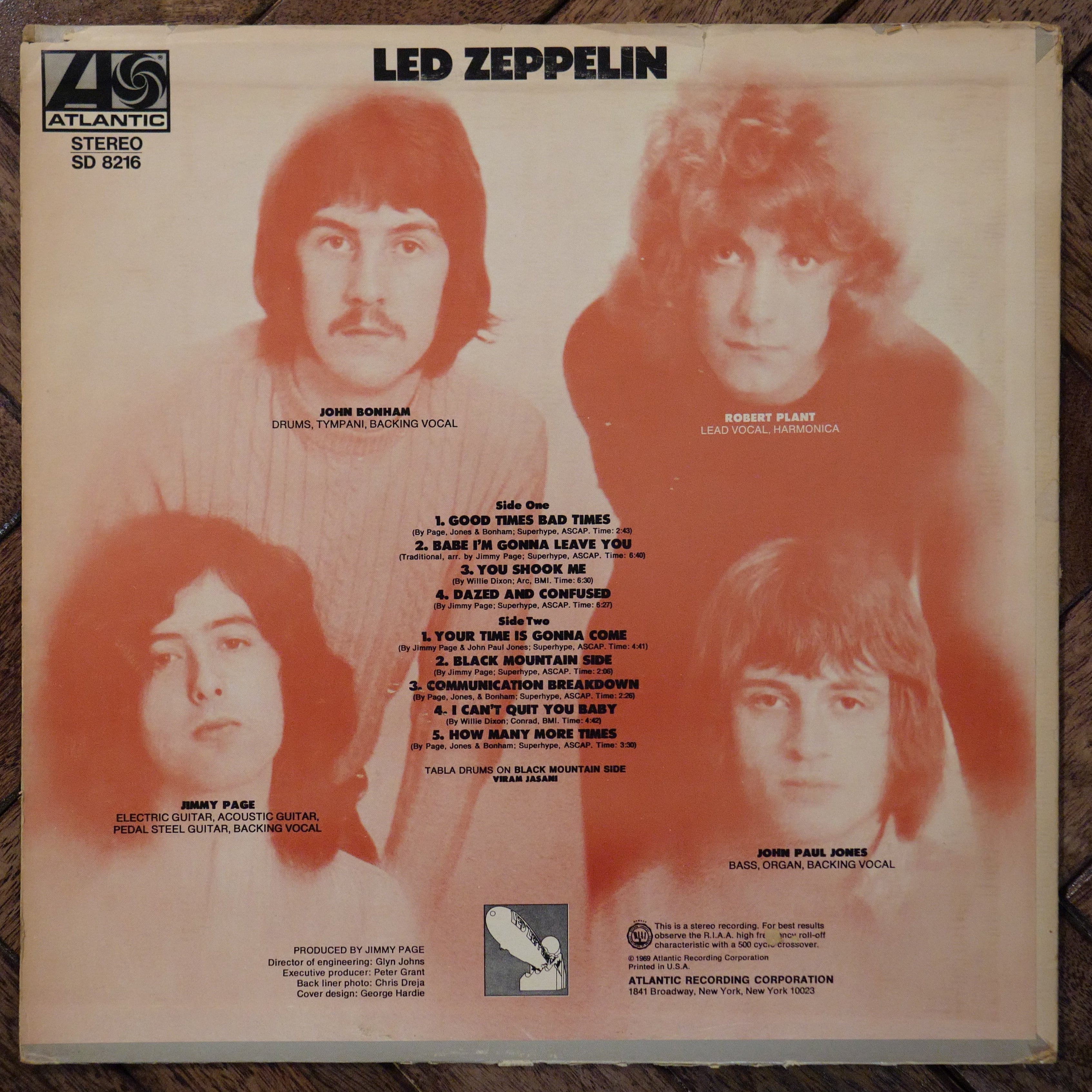 Led Zeppelin Self-Titled Vinyl LP
